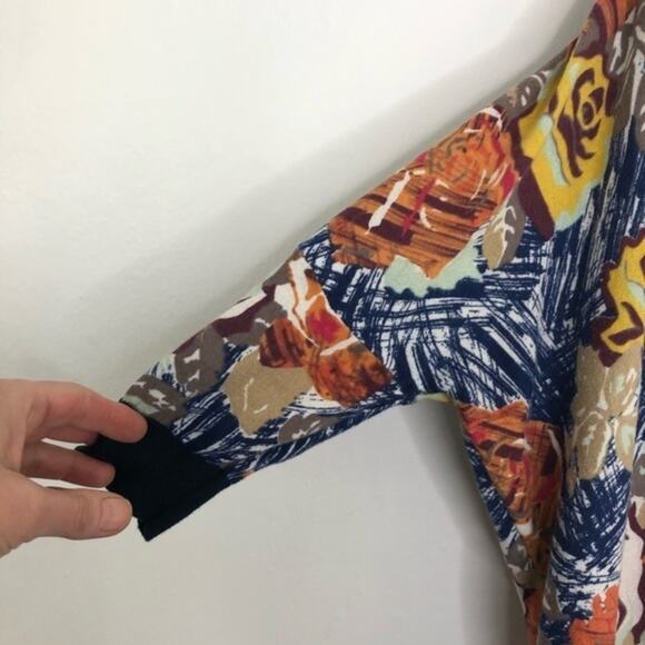 Anthropologie Sparrow Autumn Leaves Dolman Sweater Size Small - Picture 8 of 11